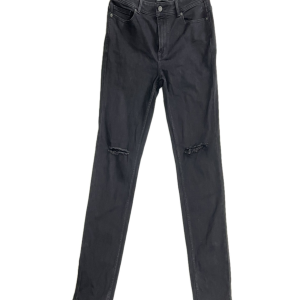 Quần Jeans Đen Rách Gối